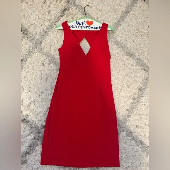 Elegant Red Sleeveless Dress Vince Camuto - Picture 2 of 9